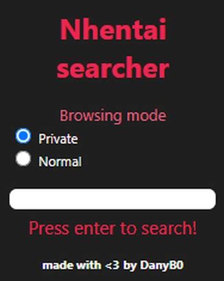 how to search on nhentai|Nhentai Searcher extension